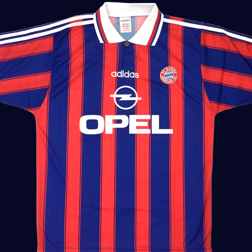 Vintage Bayern Munich Home 1995-97 Football Shirt Medium Adult Adidas Code 565117 (Mint)