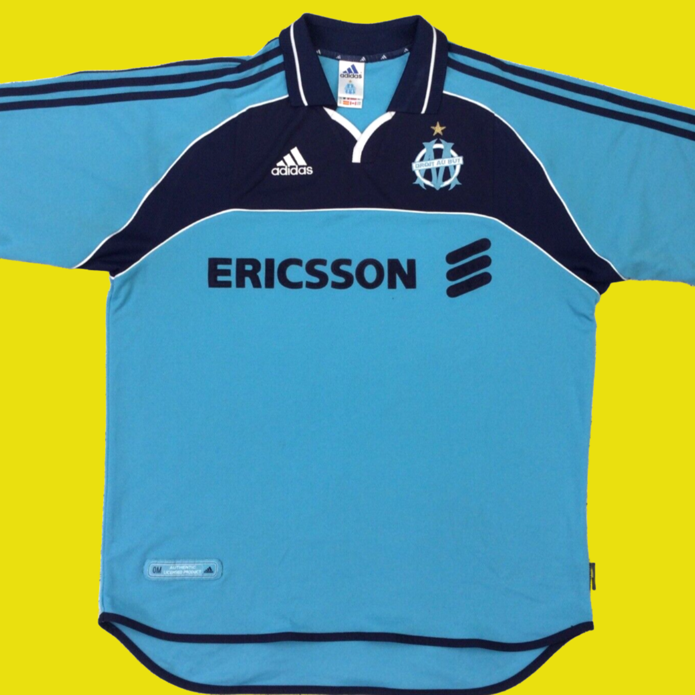 Vintage Marseille Away 3rd 2000 Football Shirt Large Adult Adidas Code 685315 (Very Good)