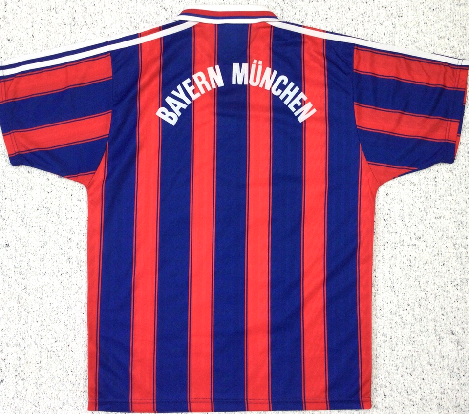 Vintage Bayern Munich Home 1995-97 Football Shirt Medium Adult Adidas Code 565117 (Mint)